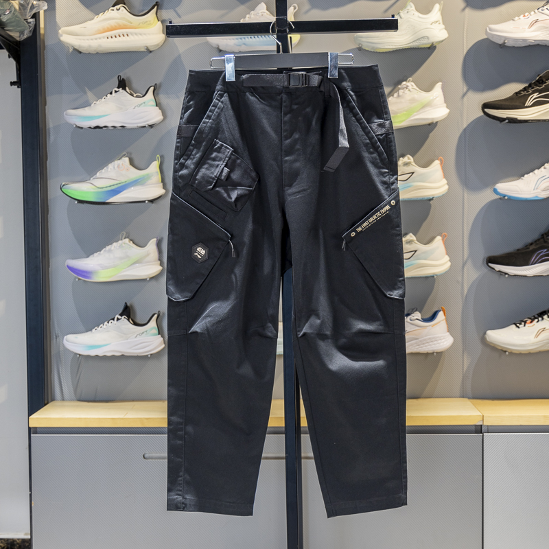 中国李宁星球大战联名男子宽松休闲平口运动长裤AKXQ503