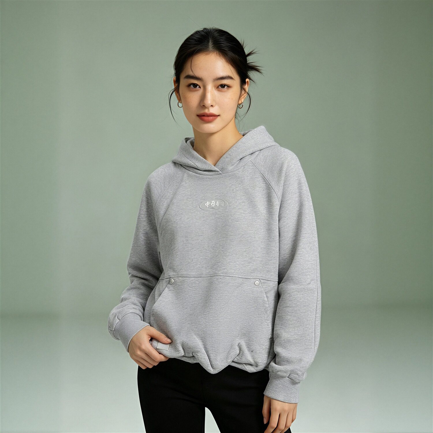 李宁女子连帽吸湿透气卫衣