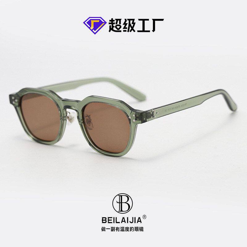 复古美式TR90个性朋克多边形太阳镜