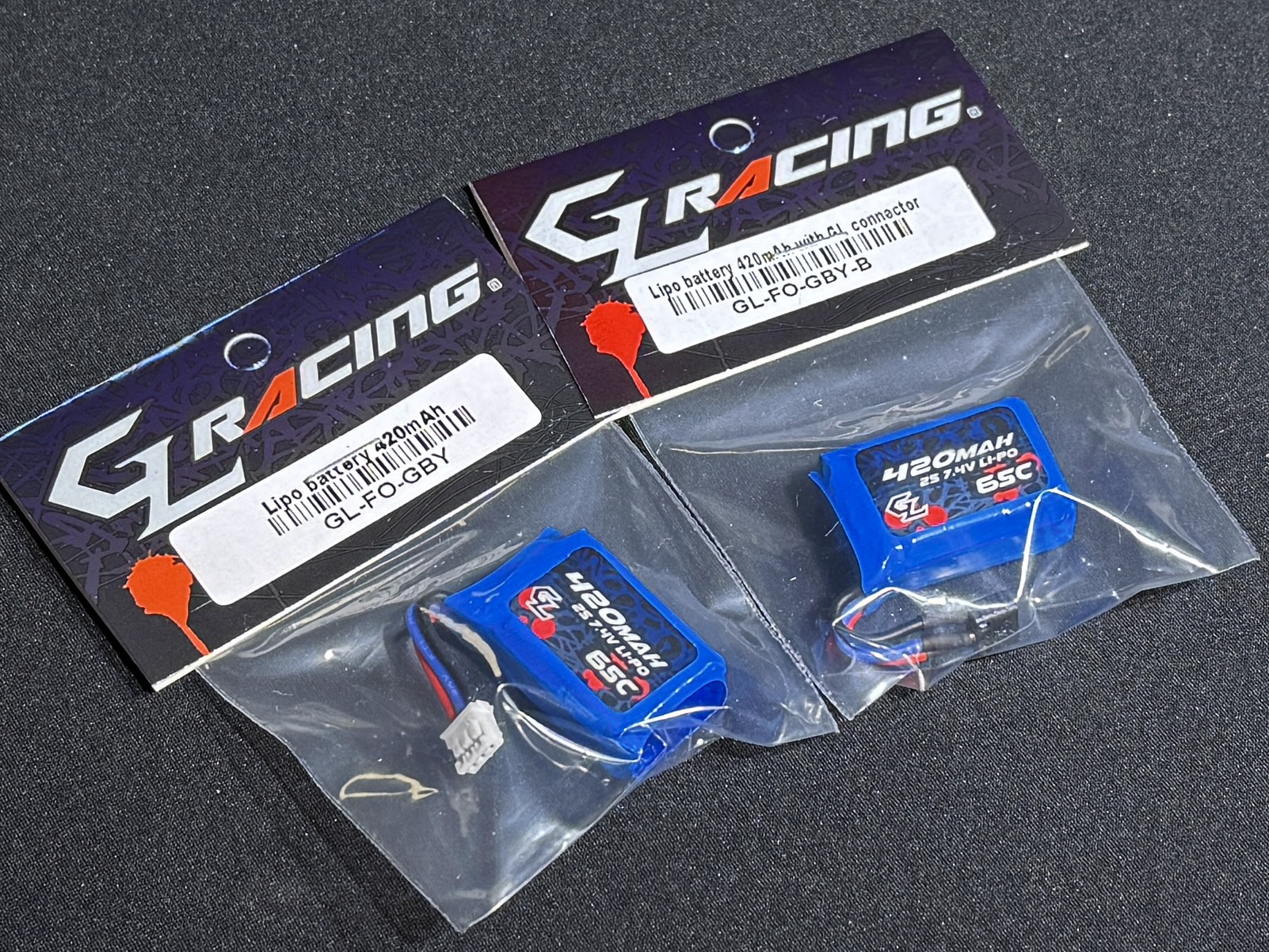 GL racing 420 毫安 f1 专用电池【Mini 速社】