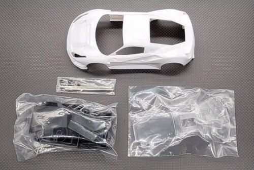 GL 法拉利488gt3 车壳 蚊车 未上色白壳 【Mini速社】