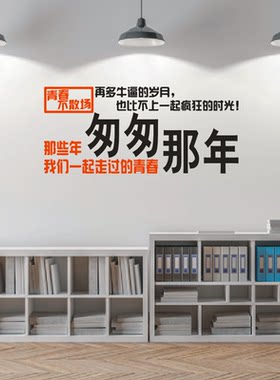 墙贴匆匆那年我们一起走过的青春