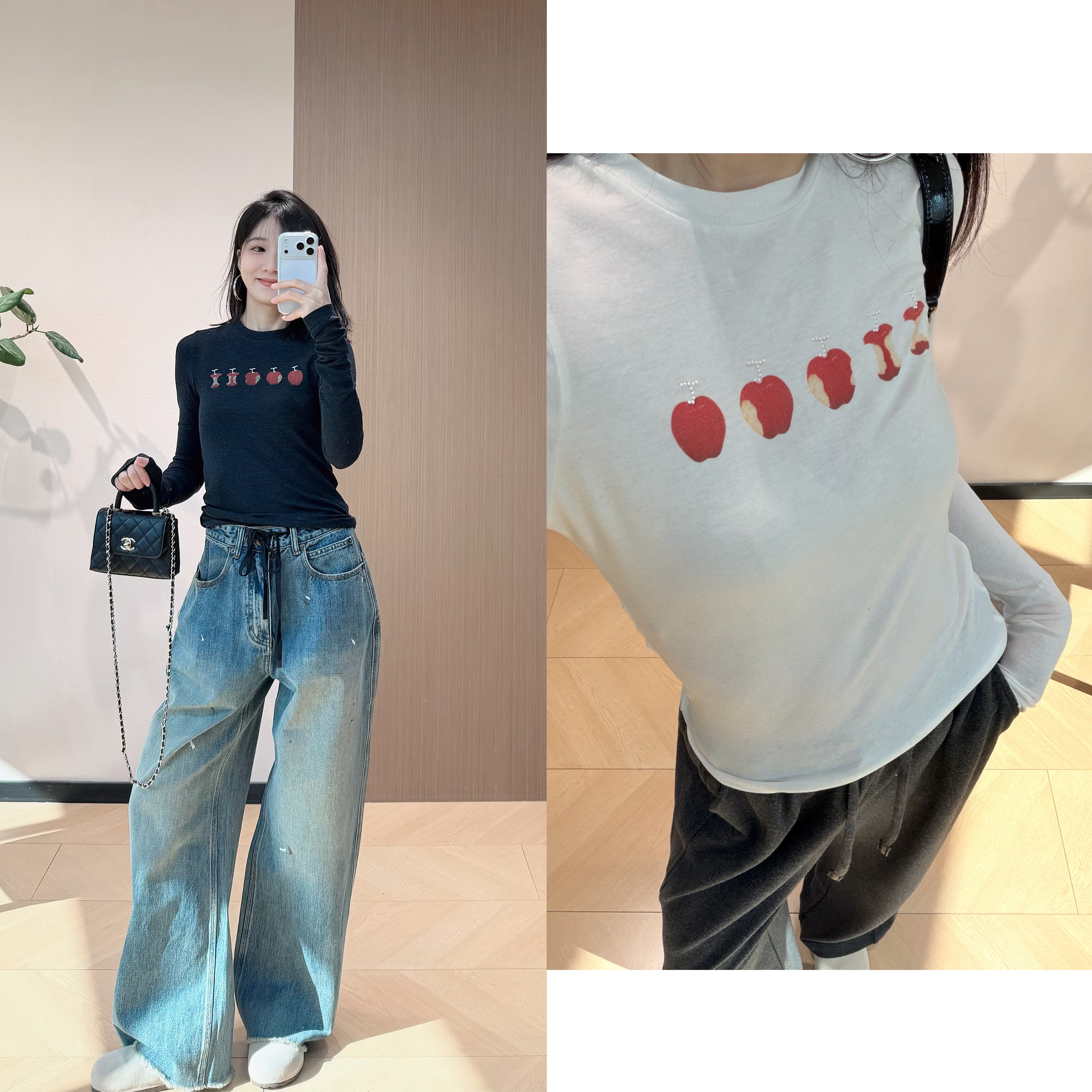 自留 jr幸运苹果莱赛尔绵羊毛打底衫+dz 德绒保暖阔腿长裤,女装/女士精品,时尚套装,淘宝优惠券,粉丝福利购,淘宝优惠卷