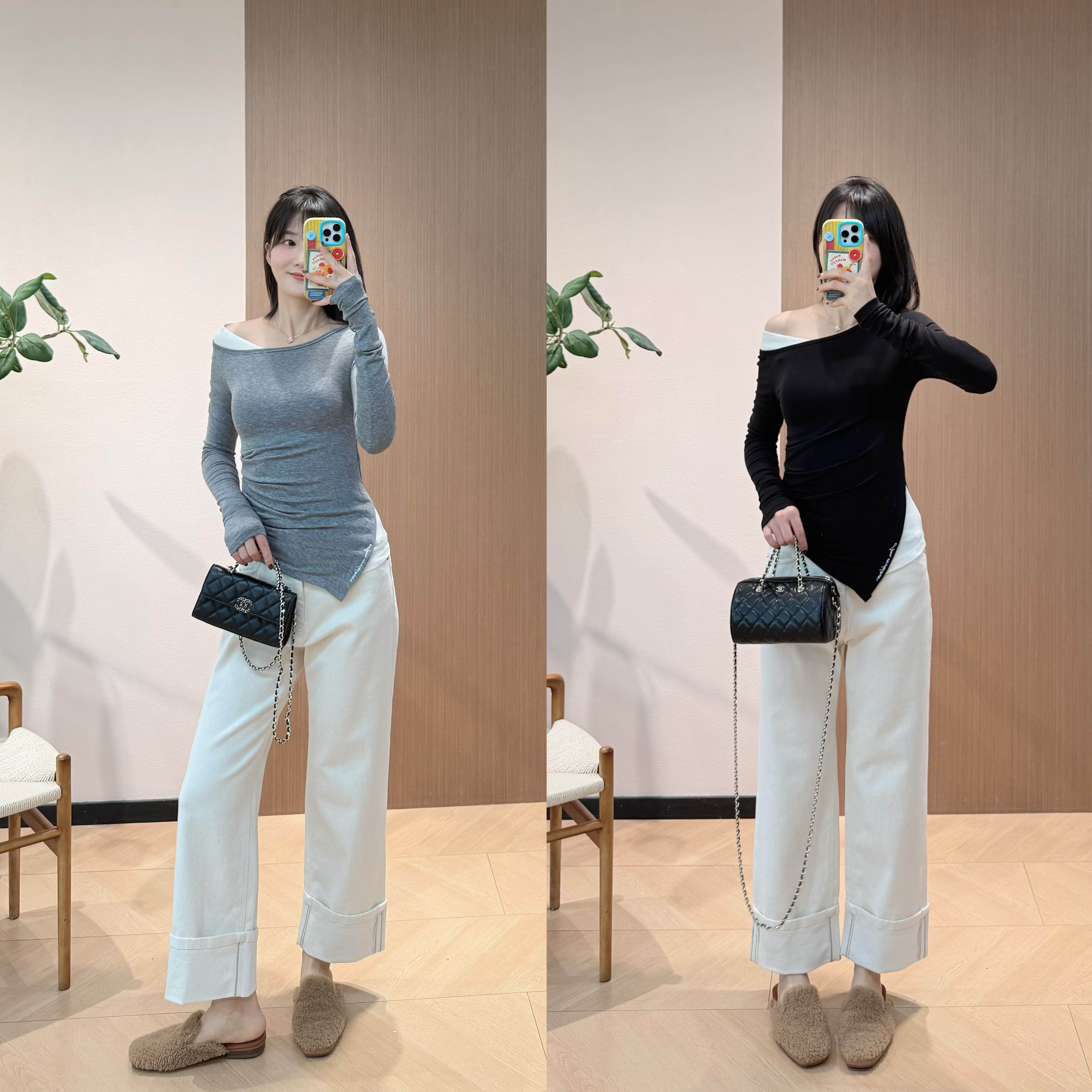 面料真的太舒服了~ann 天丝羊毛混纺打底长袖