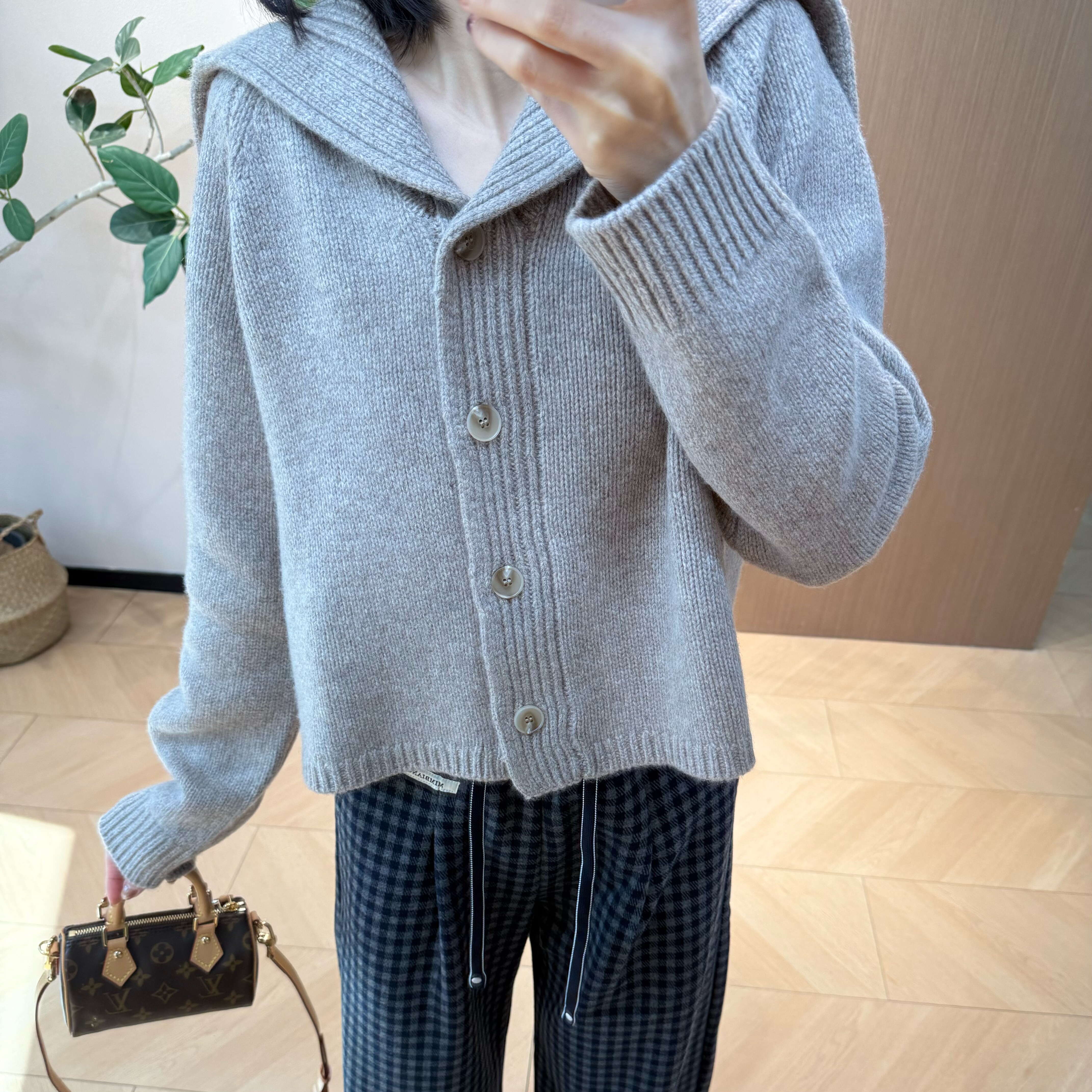 c0s 水手领宽松廓形羊毛针织衫