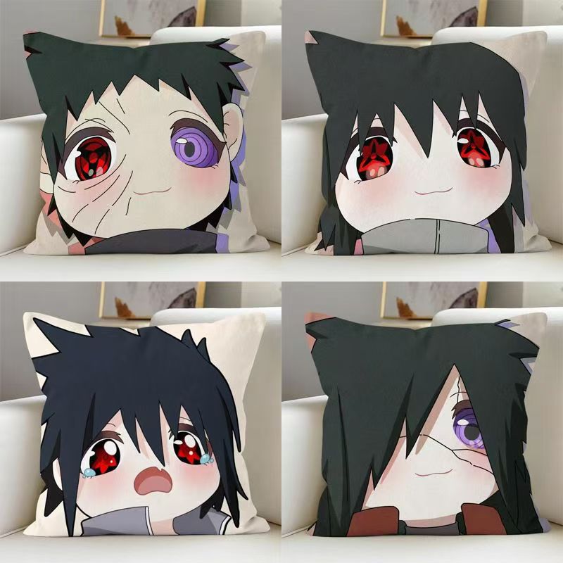 Q版火影忍者周边抱枕鸣人佐助水门带土鼬宿舍床头靠枕沙发午睡枕