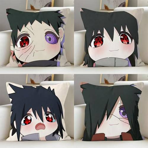 Q版火影忍者周边抱枕鸣人佐助水门带土鼬宿舍床头靠枕沙发午睡枕