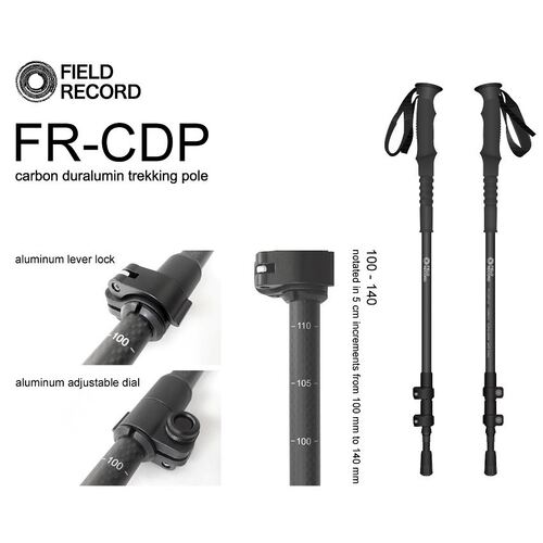 日本先锋fieldrecord徒步穿越轻量化碳纤维伸缩登山杖