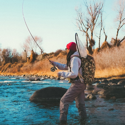 美国进口猎鸭迷彩钓鱼路亚飞钓包