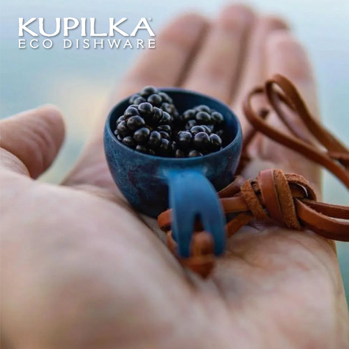 kupilka芬兰产k1环保便携徒步野餐皮绳款水杯装饰轻量挂件毛衣链