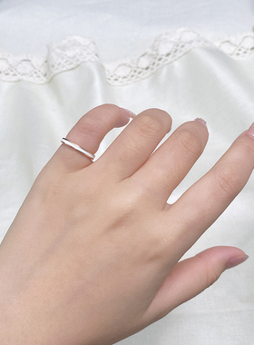 小众设计戒指尾戒超小号可刻字