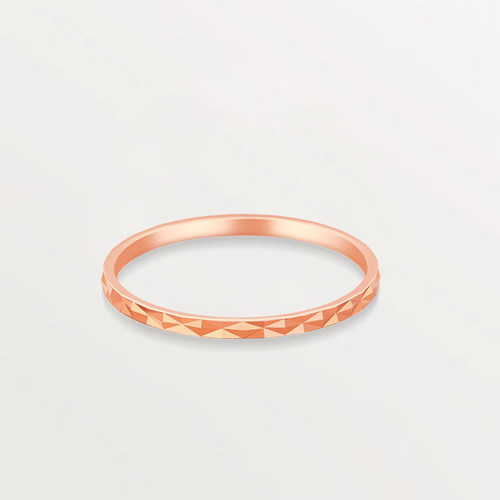 轻奢窄版菱格纯银戒指尾戒