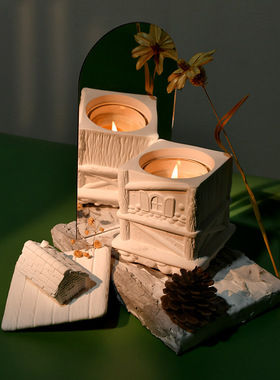 暖家之灯香薰蜡烛赠礼石膏杯大豆蜡室内摆件装饰温馨伴手礼节日