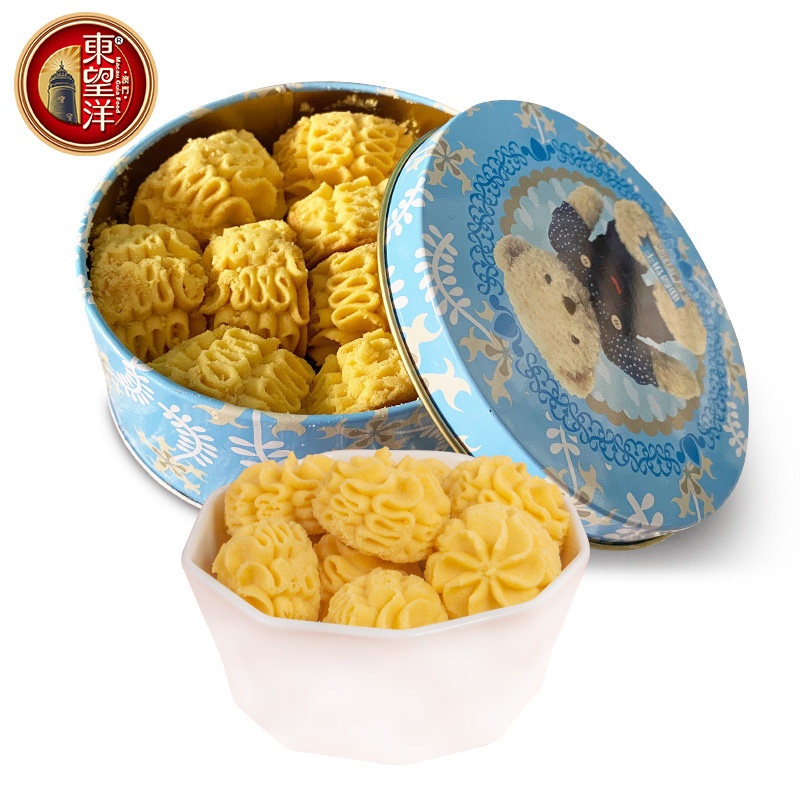 东望洋小花曲奇原味好吃代餐零食