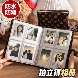 2026新款3寸拍立得相册本高颜值ins信片小卡明信片收纳册电影票火车票收纳集透明追星专用三寸一宫格活页卡册