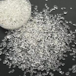 玻璃椭圆珠迷你透明彩色鹅卵石美甲DIY手工水晶钻石冰粒饰品配件