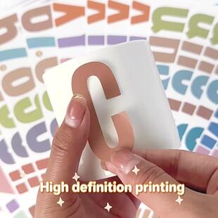 字母贴纸数字符号DIY防水自粘分类标签识布告栏教室信箱橱窗装饰