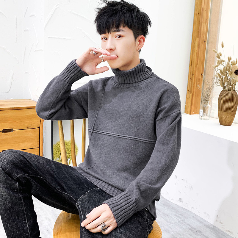 winter 12-18 High collar thickening Boy sweater Teenagers Trend handsome Solid Base coat Sweaterin the Men's clothing, Knitwear/Sweaters  category - from Buy2taobao.com to provide professional Taobao agent buy service