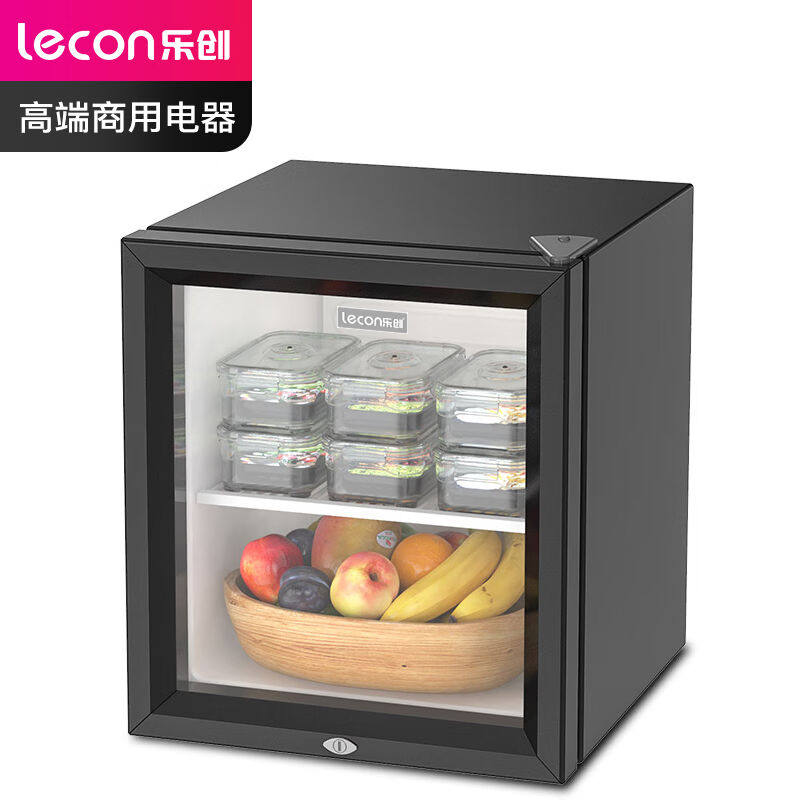 乐创（lecon）50升食品留样柜水果保鲜饮料冷藏展示柜小型冰箱带