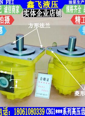新款CBG1A液压泵CBG1040润滑泵CBY1045 CBG1050装载机高压齿包邮