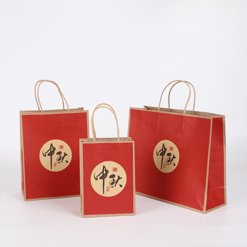现货加印logo包邮进口牛皮纸材质