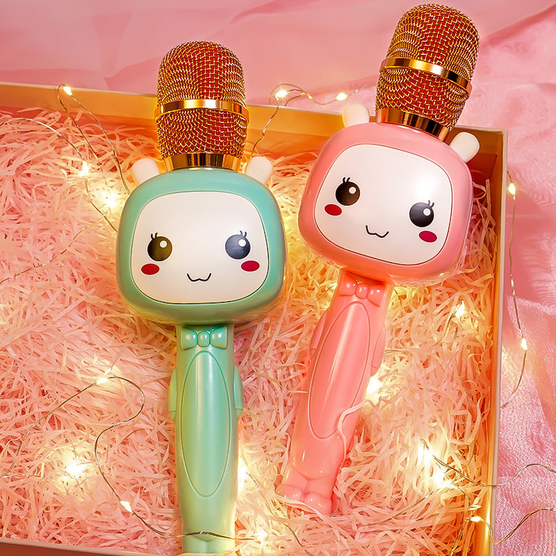 淘淘天才儿童小话筒宝宝玩具卡拉ok唱歌机音响一体麦克风蓝牙女孩
