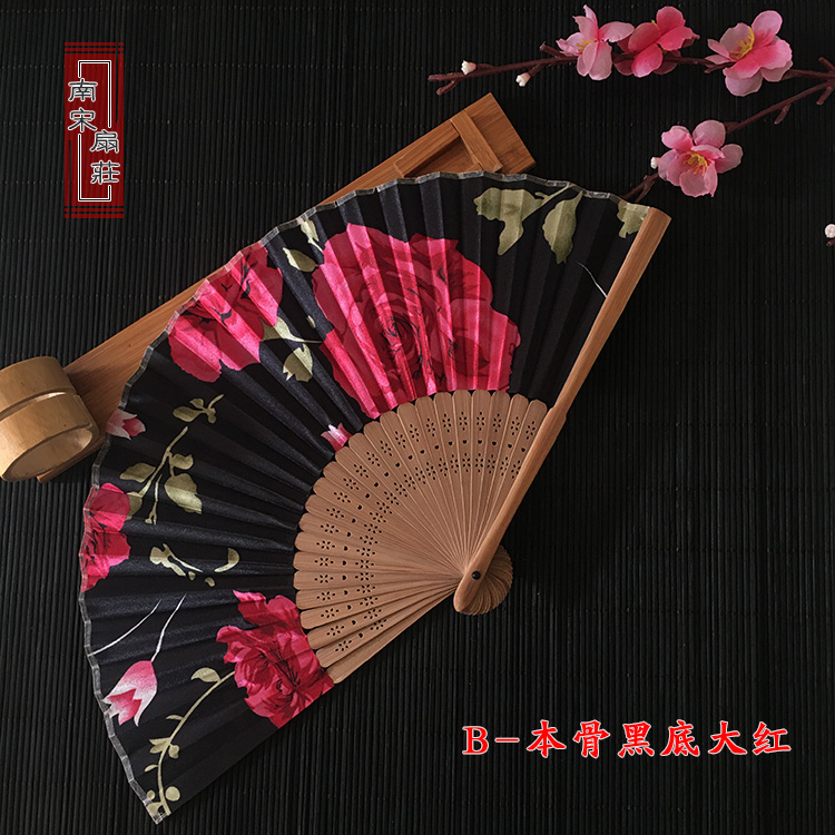 丝绸礼品折扇中国风女士