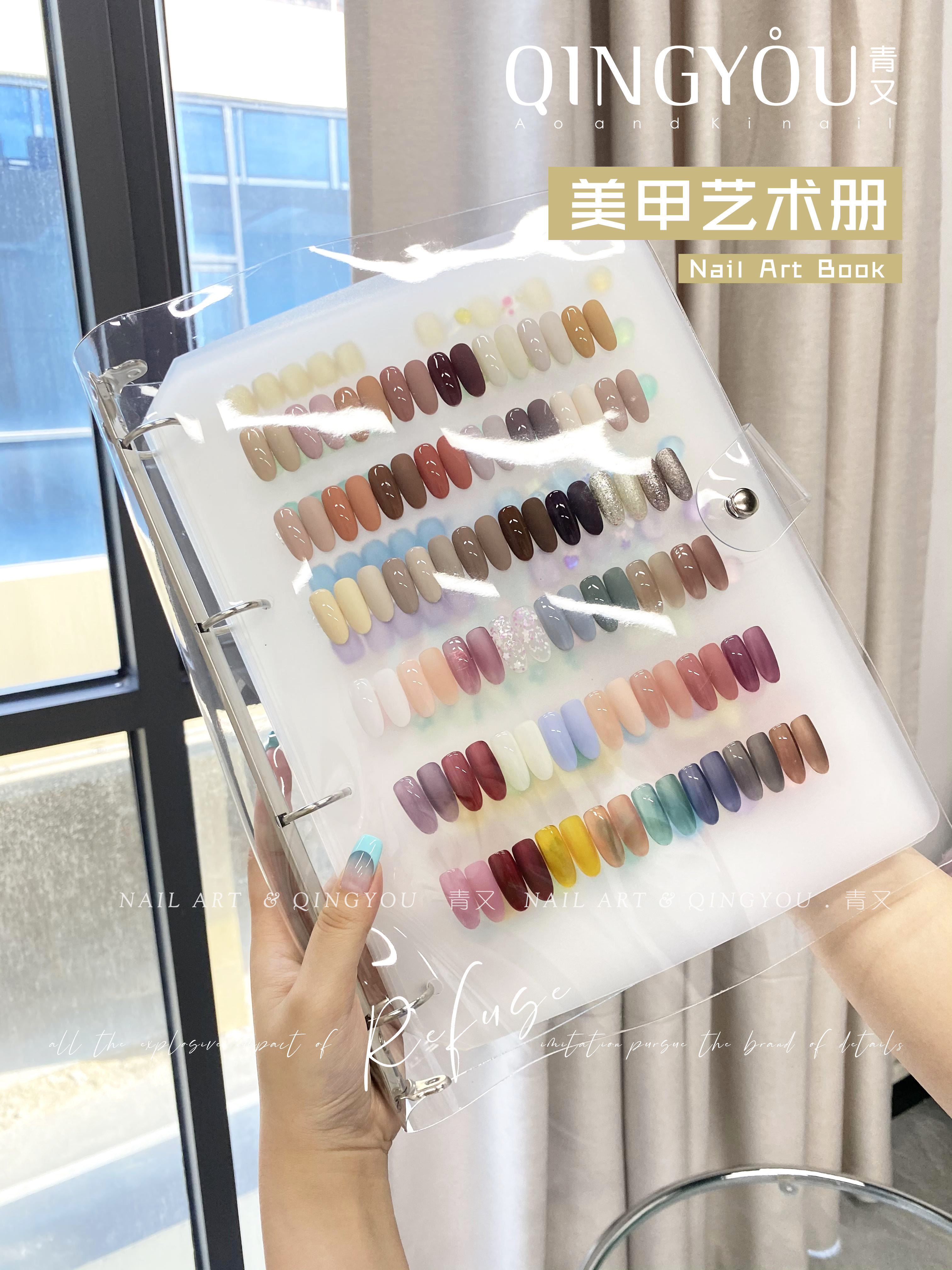 美甲展示板高透明排版自由实用图片