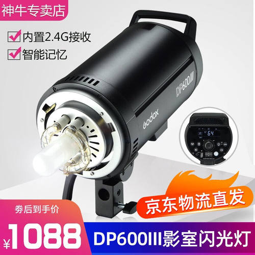 神牛（Godox）DP600W三代摄影灯影室闪光套装灯人像静物服装大功