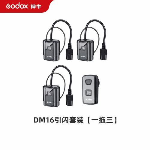 神牛（Godox）神牛DM-16无线引闪器摄影棚影室闪光灯离机同步引闪