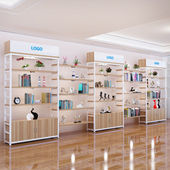 玲花化妆品展示架产品展示柜陈列柜货架展柜超市货架展架样品柜组