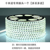 灯带led超亮100米套装 防水三色变光工地亮化工程5双 220V户外家装