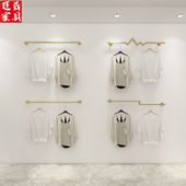 店货架中岛架上墙正挂壁金色挂衣架圆管一 女装 廷羲服装 店展示架装