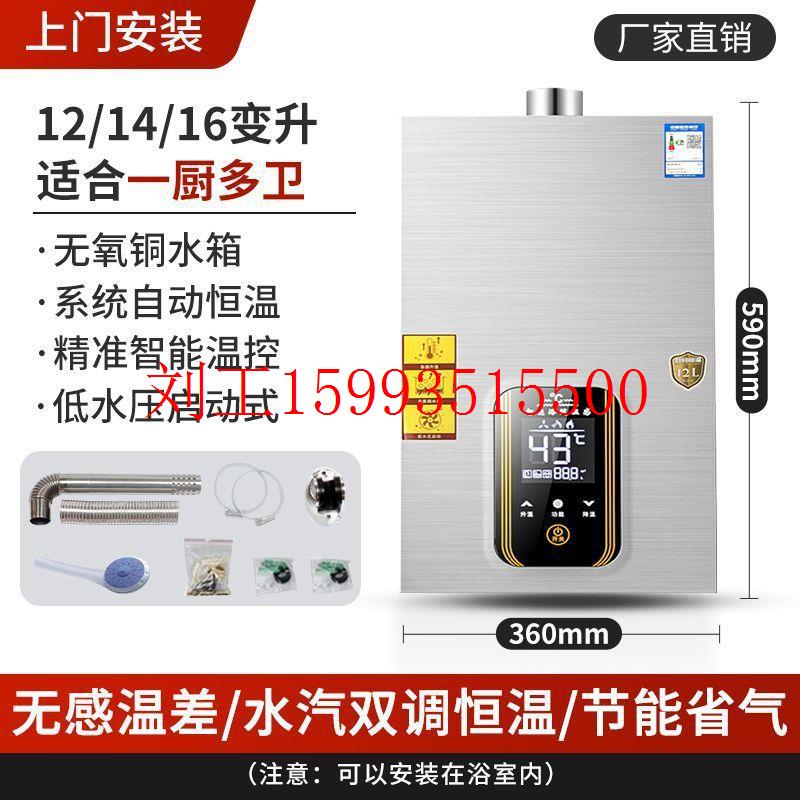燃气热水器家用即热式天然气液化气强排热水器智能恒温