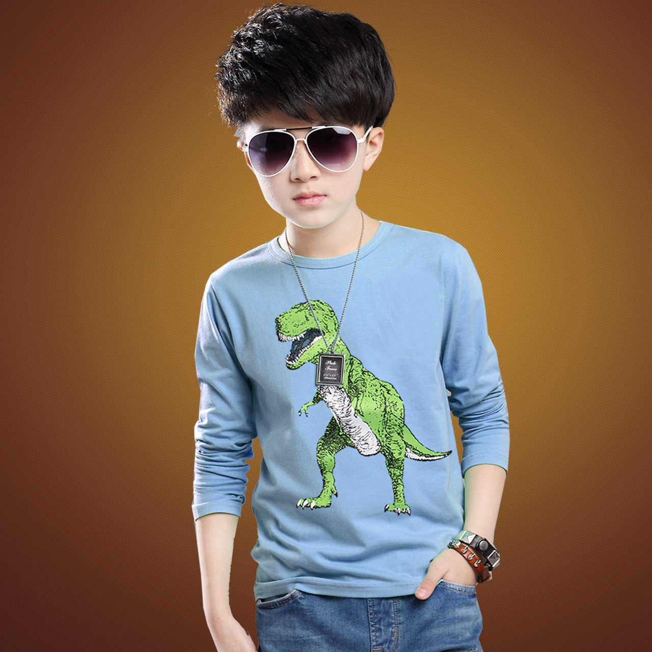 童装2019儿童春秋装男童t恤长袖宝宝上衣中大童体恤潮春季打底衫|ruв категории Детская одежда, футболка - от Buy2taobao.com для оказания профессиональной услуги покупки агента Taobao