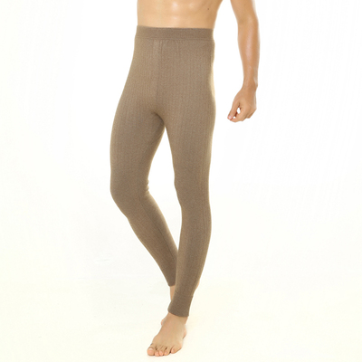 加厚男纯羊绒裤羊毛裤修身高腰