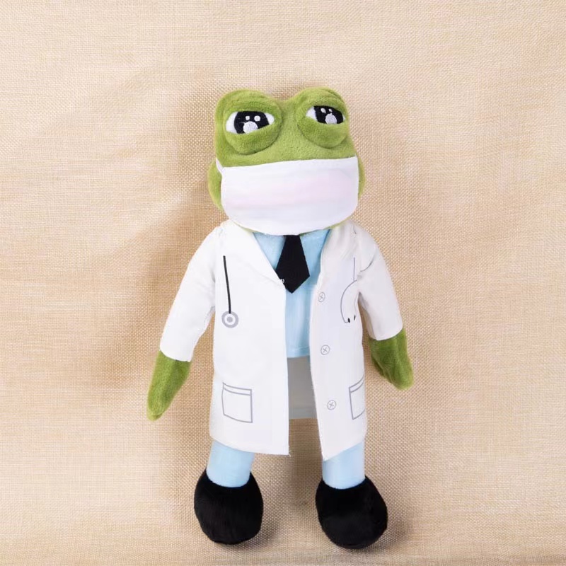 悲伤蛙医生沙雕玩具pepe公仔