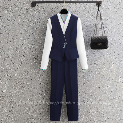 前台接待职业套装女酒店客服礼仪工作服高端空姐餐厅服务员工装