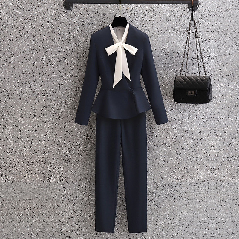 时尚工作服套装高端空姐职业装女气质美容师前台珠宝店售楼部工装