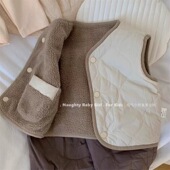 ins韩版 婴幼儿秋冬马甲男女宝潮fan 宝百搭舒适夹棉坎肩马夹新生