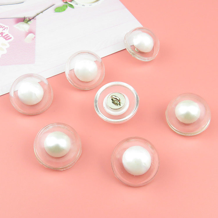 透明蘑菇纽扣时尚亚克力加珍珠纽扣大衣外套装饰扣半圆灯泡高脚扣,居家布艺,纽扣,淘宝优惠券,粉丝福利购,淘宝优惠卷