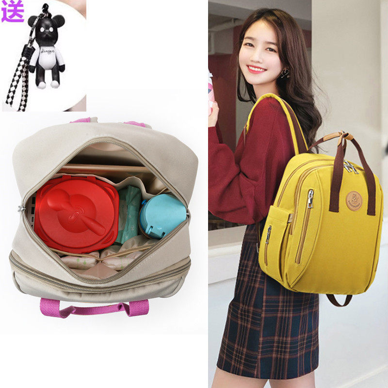 双肩妈咪包外出带娃收纳耐用大容量多兜女士妈妈带娃背包新款轻便