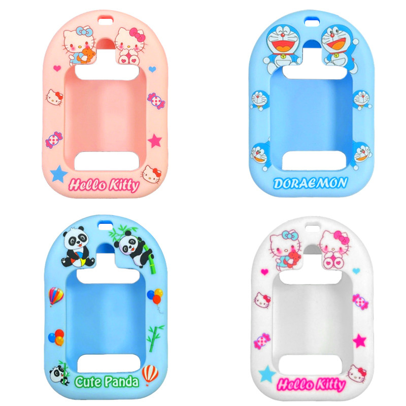 万能款儿童智能电话手表通用挂脖套硅胶卡通保护壳吊坠挂绳男女童