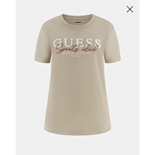 代购GUESS女士T恤透气吸汗圆领日常休闲短袖爆款