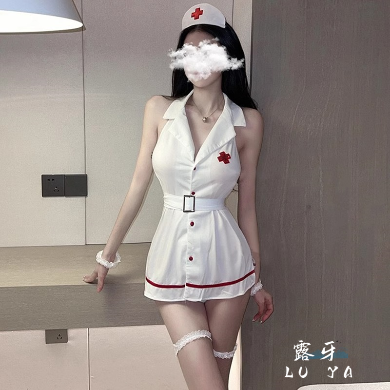 护士制服cosplay内衣护士服短裙大码制服夜店女主播服装纯欲风 女装/女士精品 抹胸 原图主图