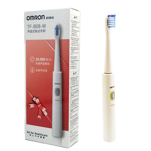 欧姆龙声波电动牙刷TF-B08G或者TF-B06等电池型高速振动牙刷