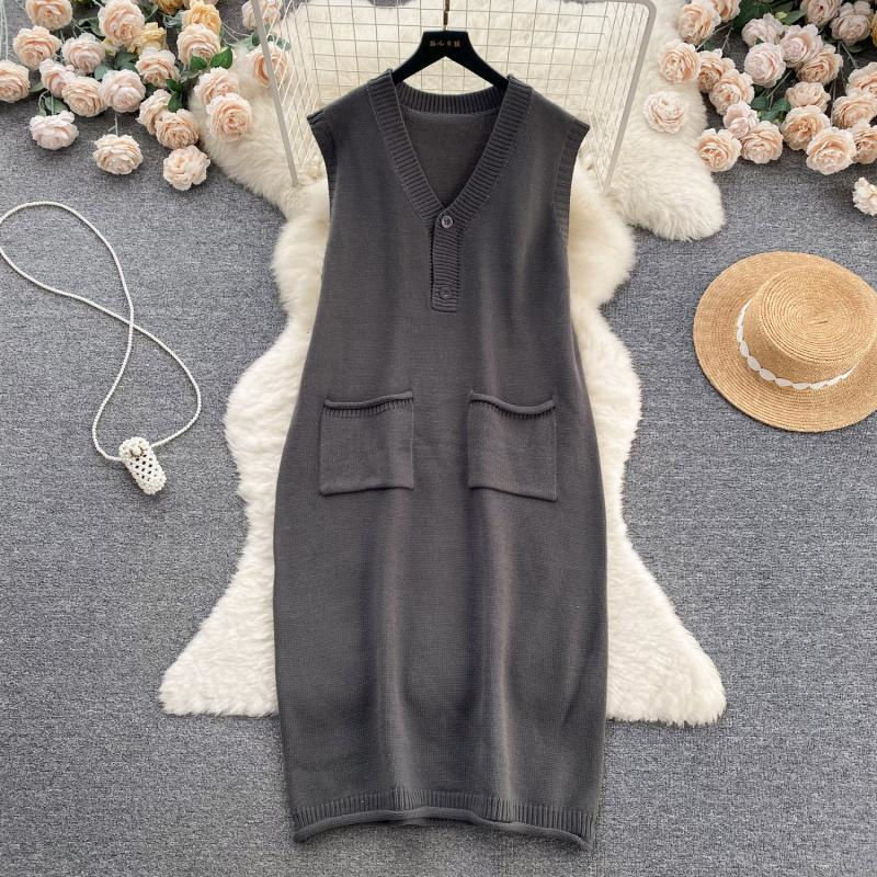胖MM秋冬300斤大码慵懒风复古长款无袖坎肩针织过膝毛衣连衣裙女,女装/女士精品,连衣裙,淘宝优惠券,粉丝福利购,淘宝优惠卷