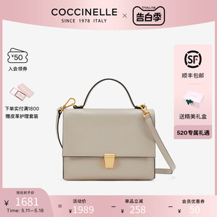 COCCINELLE 可奇奈尔Frances中号气质医生包单肩斜挎手提包