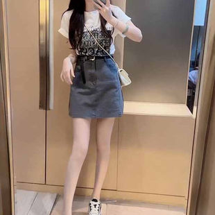夏装 女 搭配一整套高级感炸街减龄御姐气质女神范衬衫 裙子两件套装