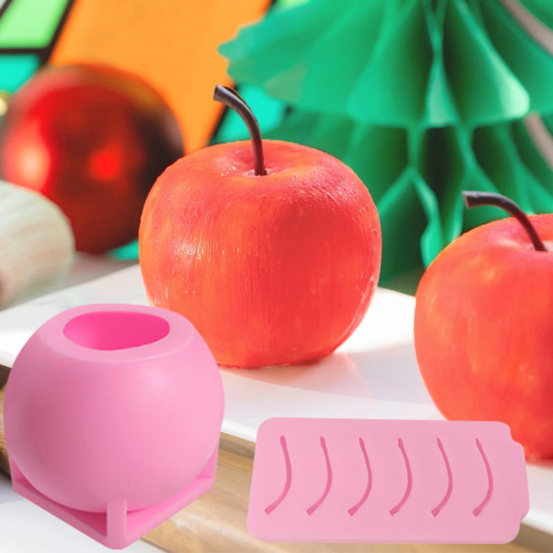 圣诞节苹果慕斯硅胶模具平安夜甜品蛋糕法式水果慕斯巧克力烘焙磨